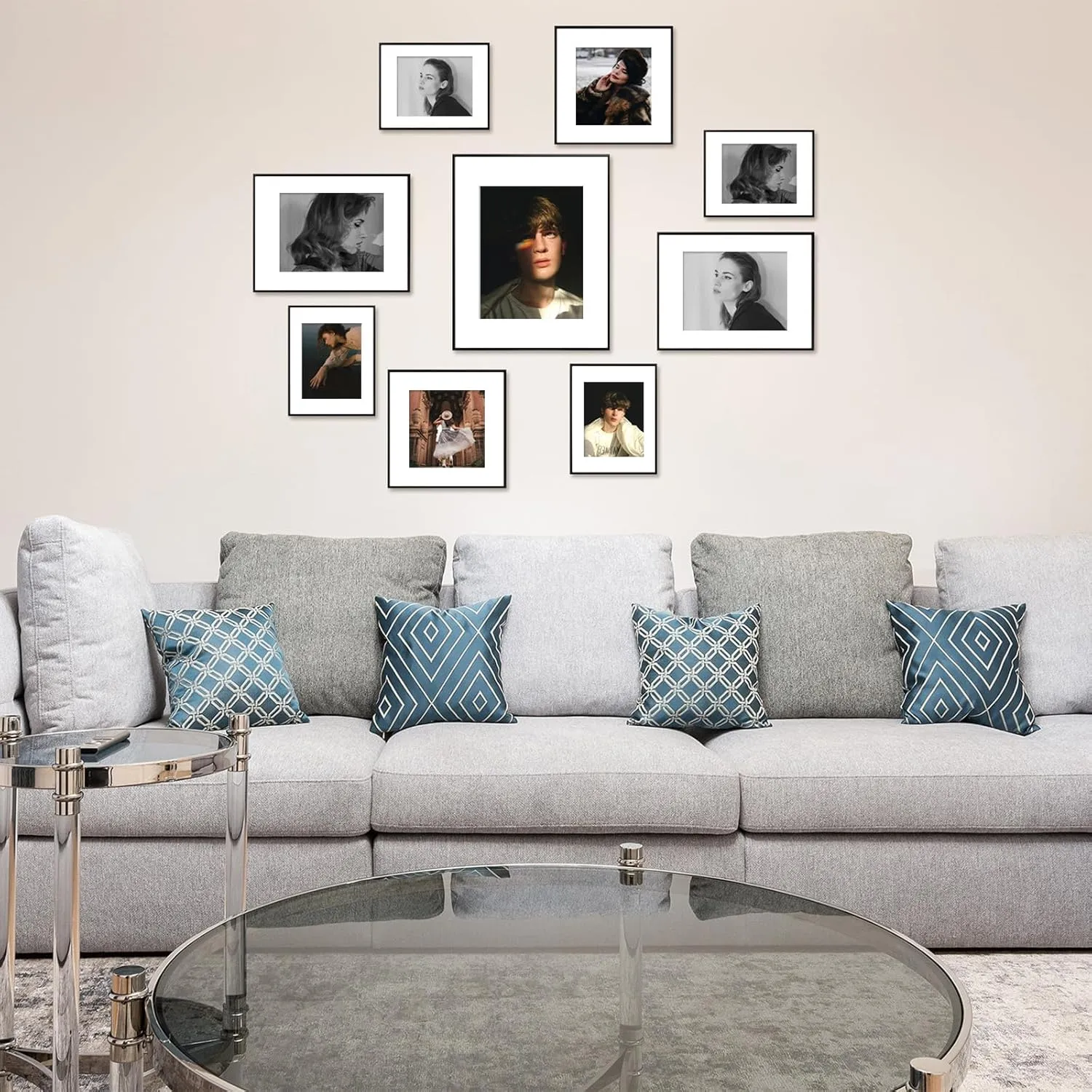Golden State Art - 11x14 Aluminum Picture Frame - with Mat for 8x10 Photo or Without Mat for 11 x 14 Photo - Real Glass Cover - Simple and Elegant Decor for Wall Mounting - 1 Pack - Black