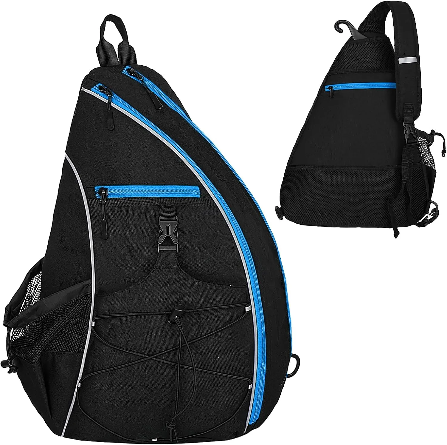 Goloni Pickleball Bag for Women,Mens Pickle ball Backpack,Lightweight Sling Bag with Fence Hook,Large Capacity,Safety Pocket