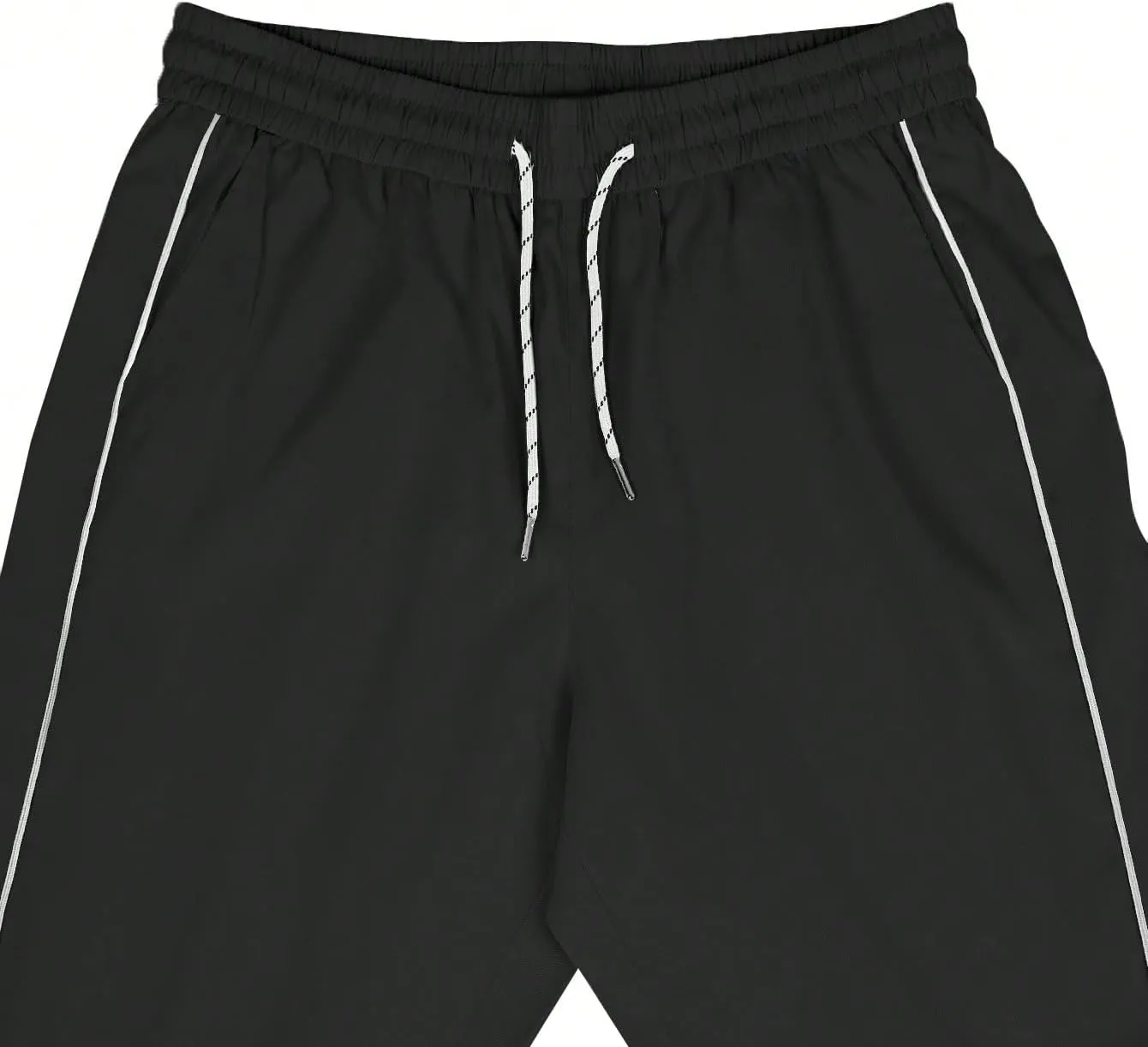 GORGLITTER Men's Baggy Track Pants Y2K Drawstring Elastic Waist Wide Leg Parachute Pants
