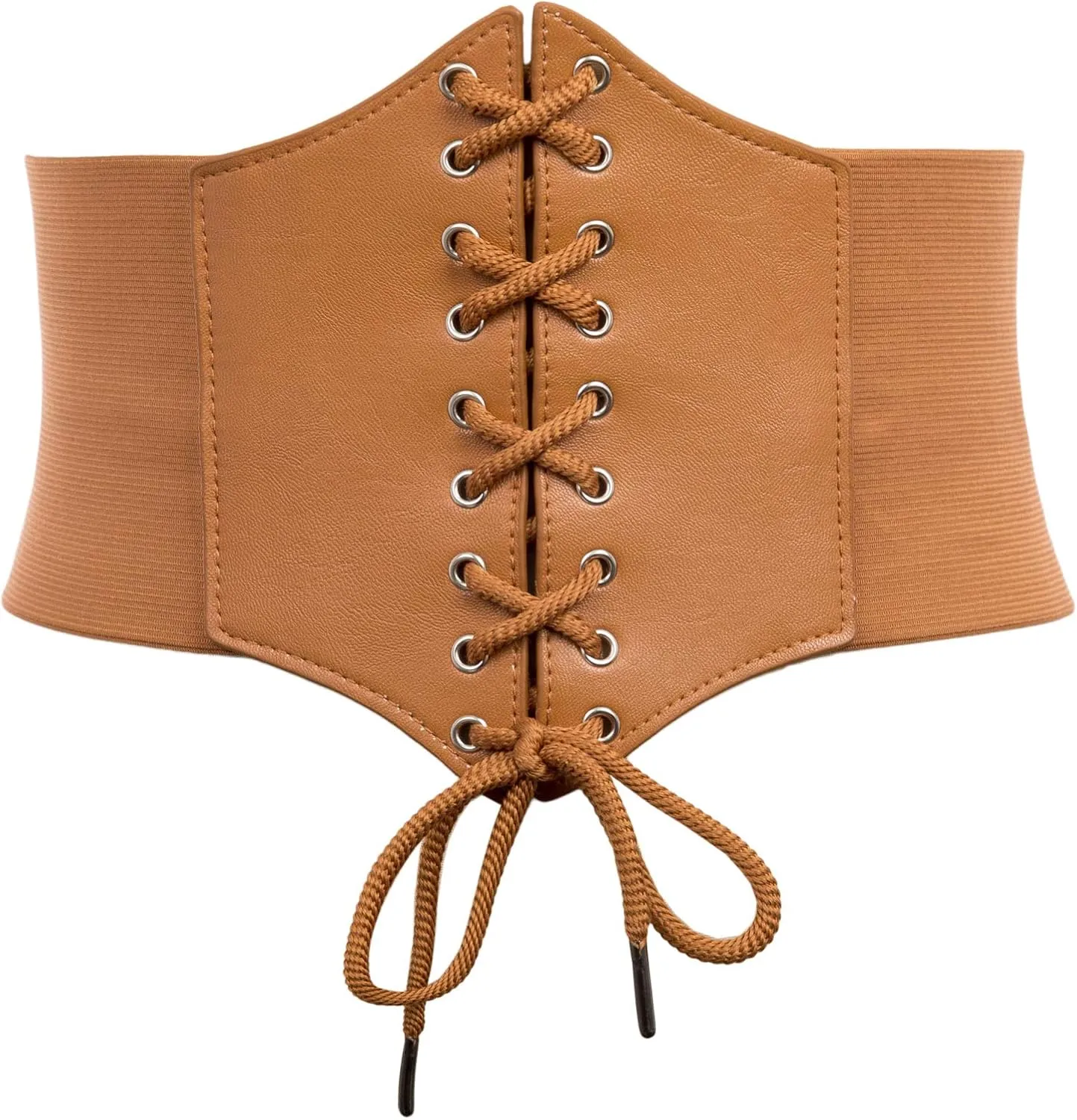 GRACE KARIN Lace-up Cinch Belt Tied Corset Elastic Waist Belt 2 Piece
