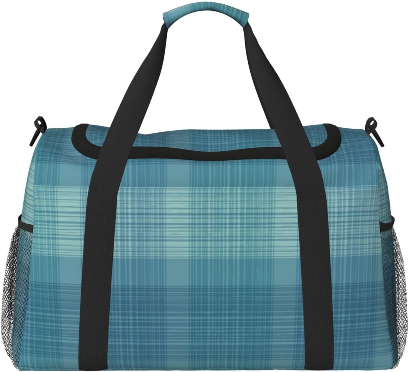 Green Thin Line Square Travel Duffel Bag Large Foldable Waterproof Overnight Bag For Beach Swim Bags Pool Sports Gym