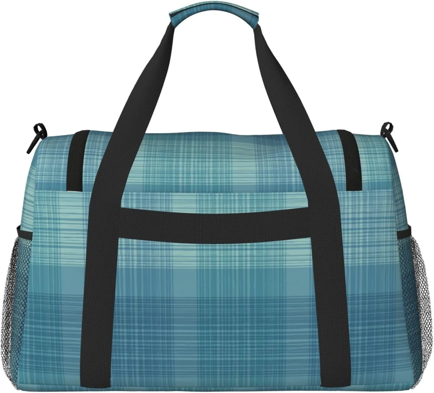 Green Thin Line Square Travel Duffel Bag Large Foldable Waterproof Overnight Bag For Beach Swim Bags Pool Sports Gym