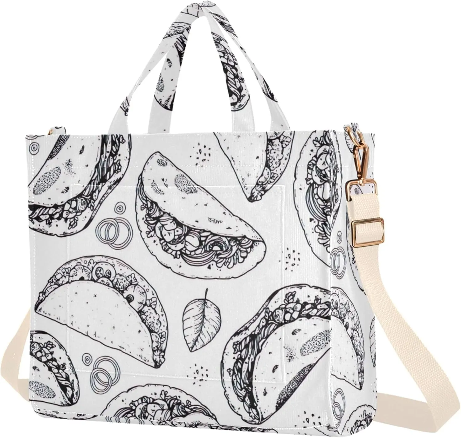 Grey Snowflakes Christmas Shoulder Women Tote Designer Tote Bag Teacher Tote Bag Large Capacity Purse