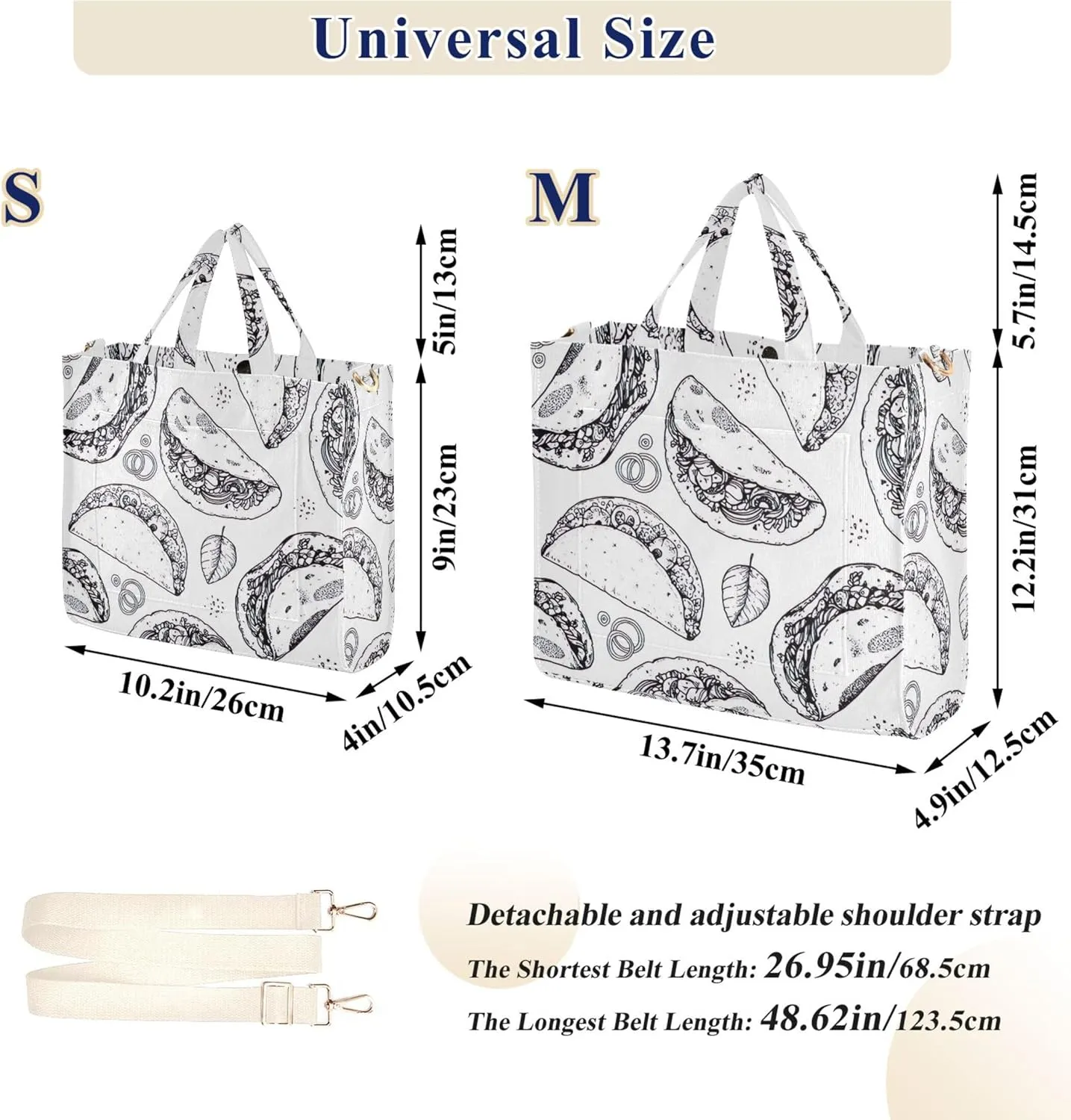 Grey Snowflakes Christmas Shoulder Women Tote Designer Tote Bag Teacher Tote Bag Large Capacity Purse