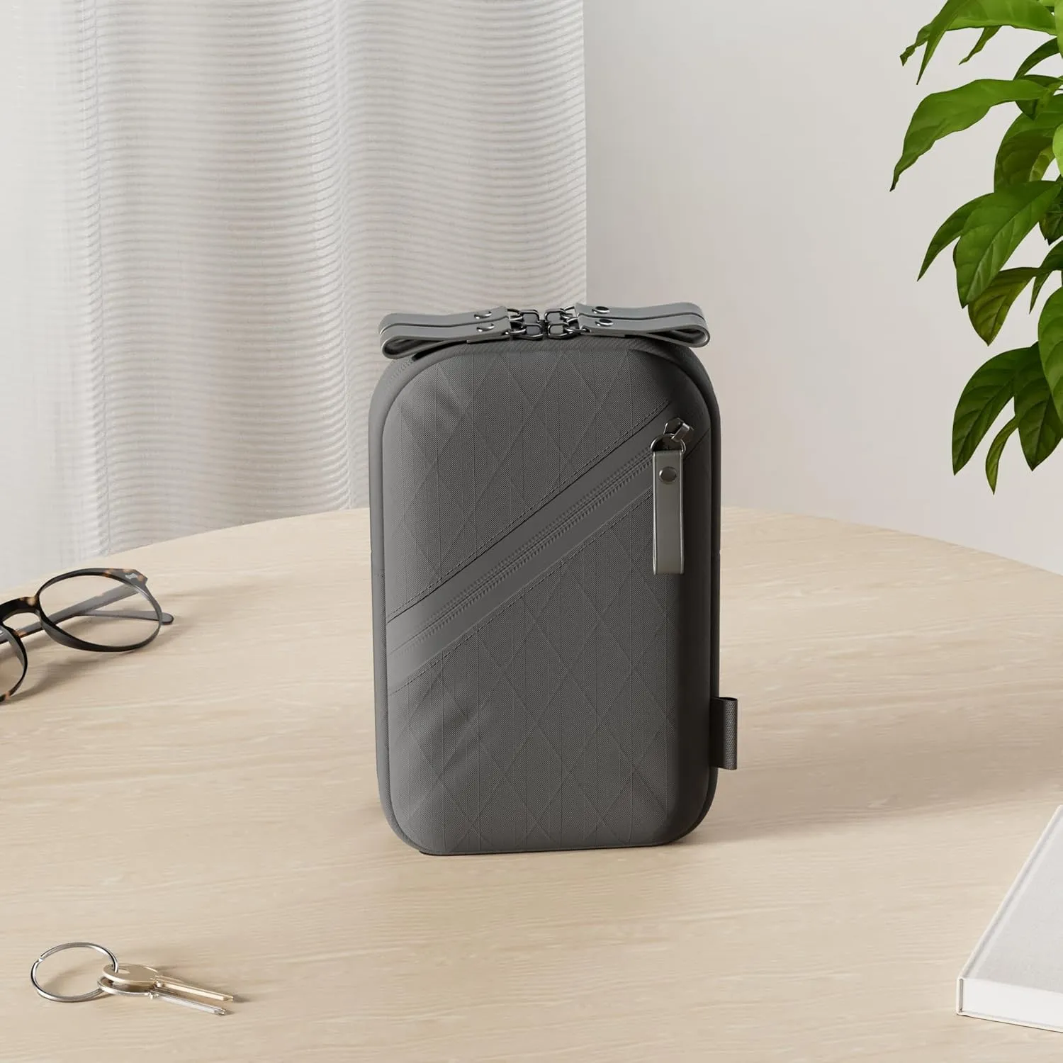 GRINER Shoulder Pouch Small Crossbody Bags for Men Compact Shoulder Adjustable Strap Anti-skimming