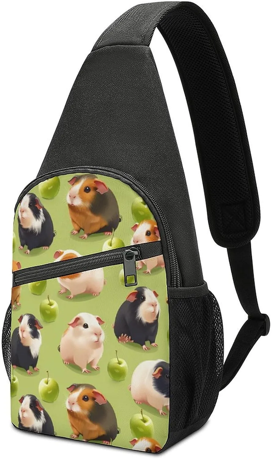 Guinea Pigs (1) Sling Bag Travel Daypack Crossbody Shoulder Backpack for Hiking Cycling