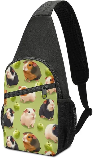 Guinea Pigs (1) Sling Bag Travel Daypack Crossbody Shoulder Backpack for Hiking Cycling