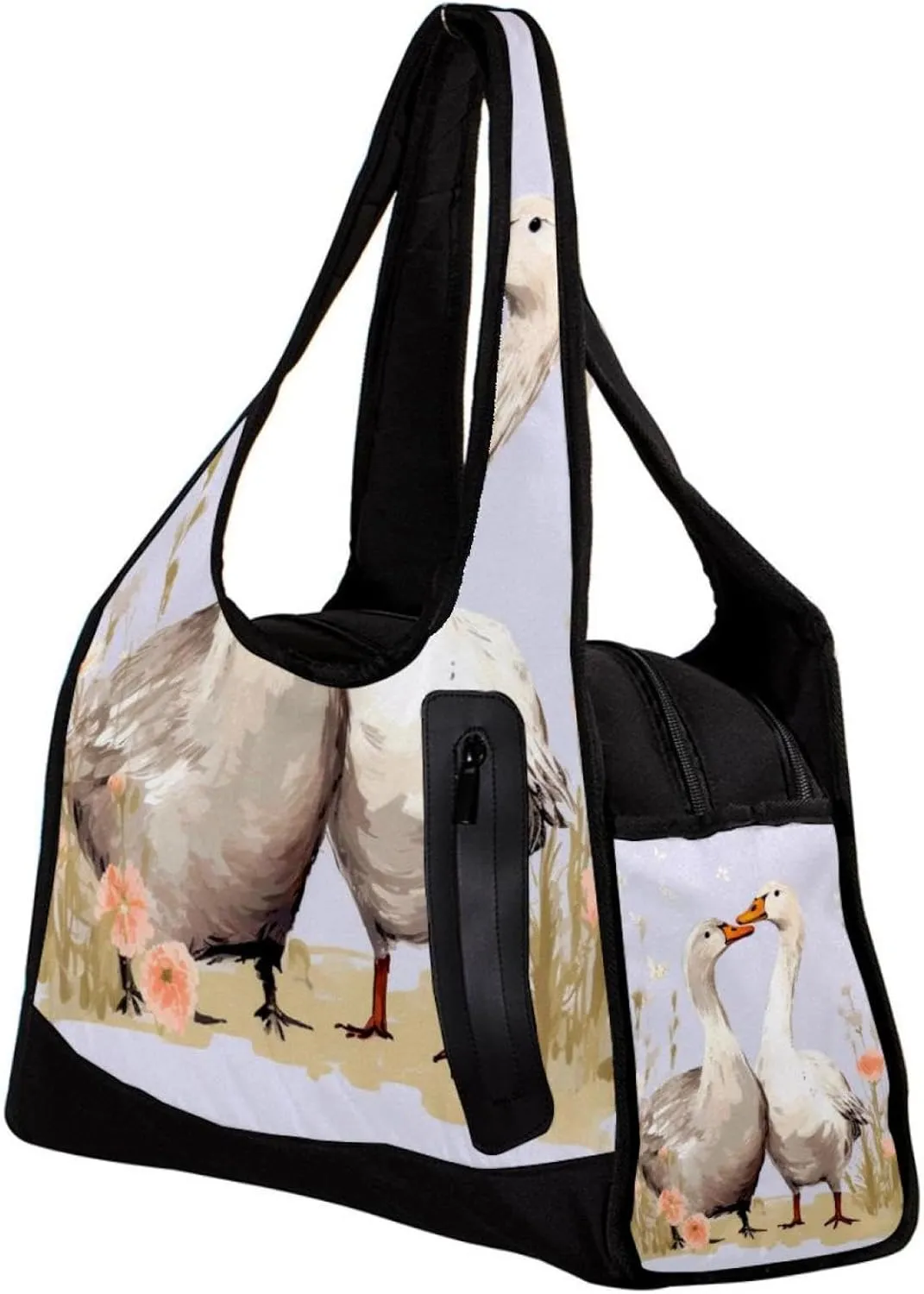 Gym Bags for Men,Travel Duffel Bags for Women,Couple Flower Goose,Workout Bag