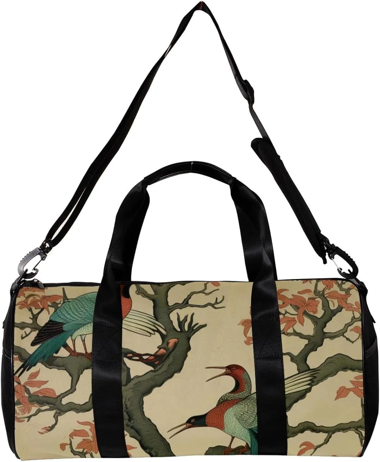 Gym Bags for Men,Travel Duffel Bags for Women,Wild Goose Tree Flying Ducks,Workout Bag
