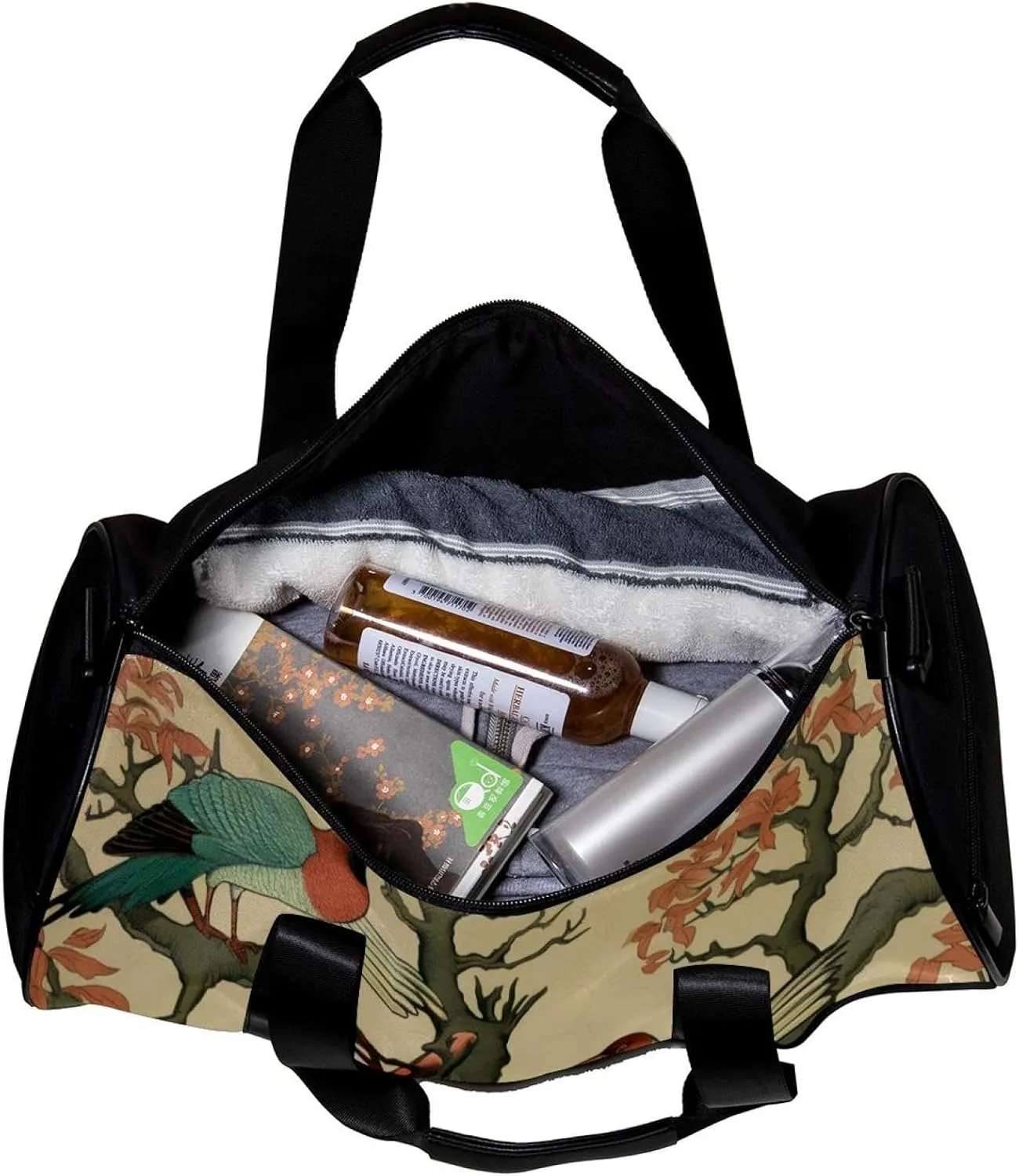Gym Bags for Men,Travel Duffel Bags for Women,Wild Goose Tree Flying Ducks,Workout Bag