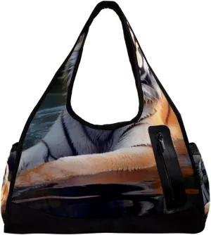 Gym Bags for Men,Travel Duffel Bags for Women,Wildlife Tiger,Workout Bag