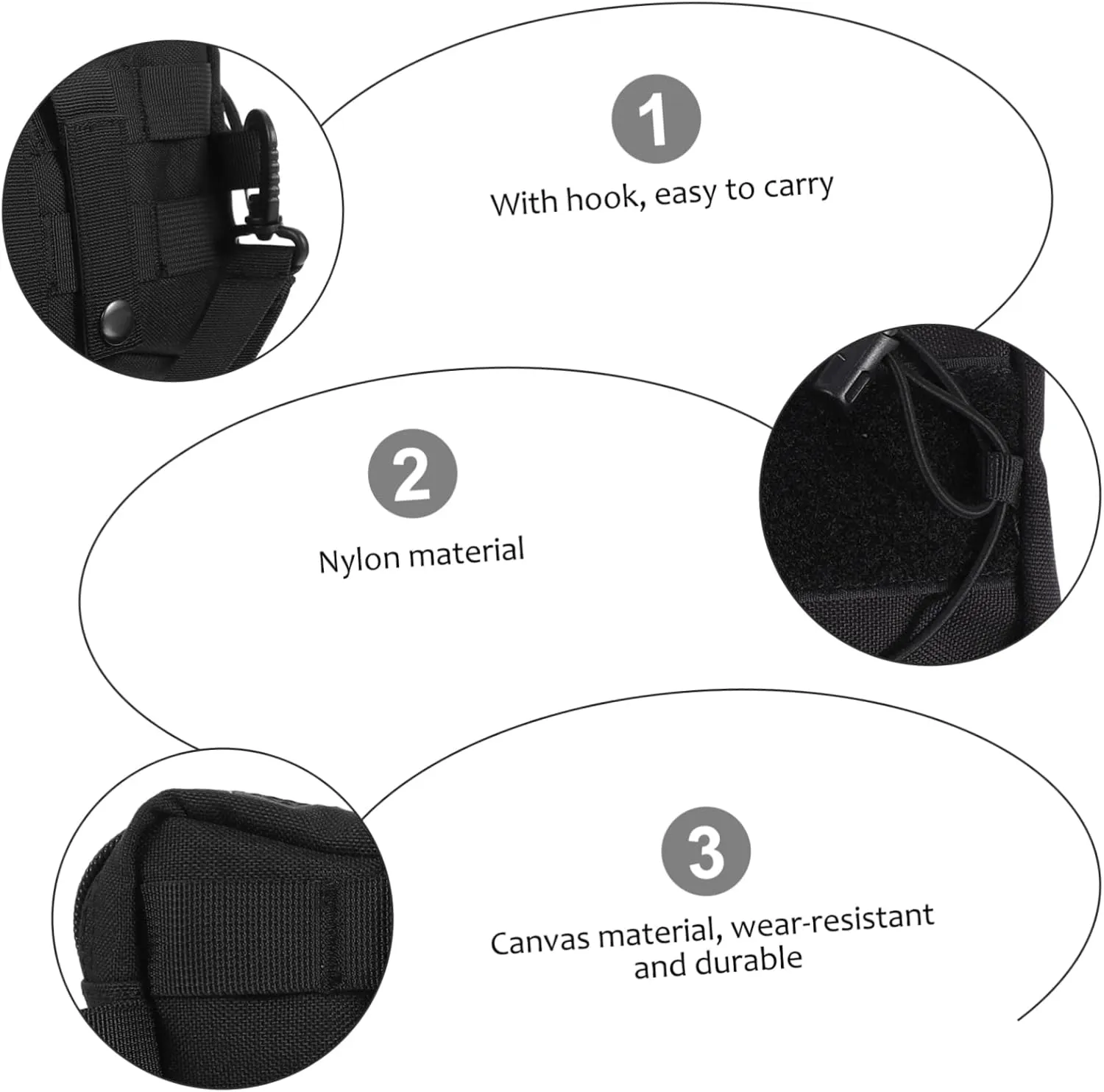 HANABASS Pcs Outdoor Storage Bag Waist Pouch Zipper Compact for Hiking Mountain Climbing Cycling for Sports Enthusiasts