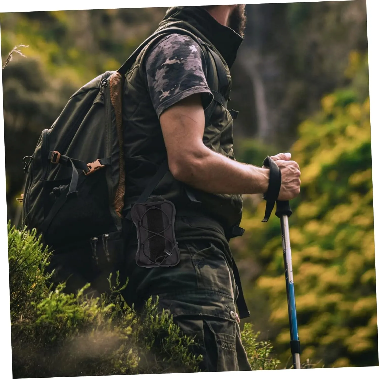 HANABASS Pcs Outdoor Storage Bag Waist Pouch Zipper Compact for Hiking Mountain Climbing Cycling for Sports Enthusiasts
