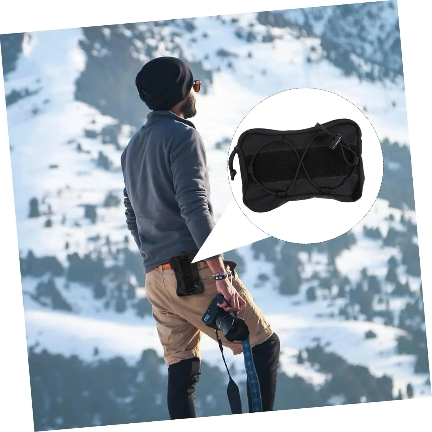 HANABASS Pcs Outdoor Storage Bag Waist Pouch Zipper Compact for Hiking Mountain Climbing Cycling for Sports Enthusiasts