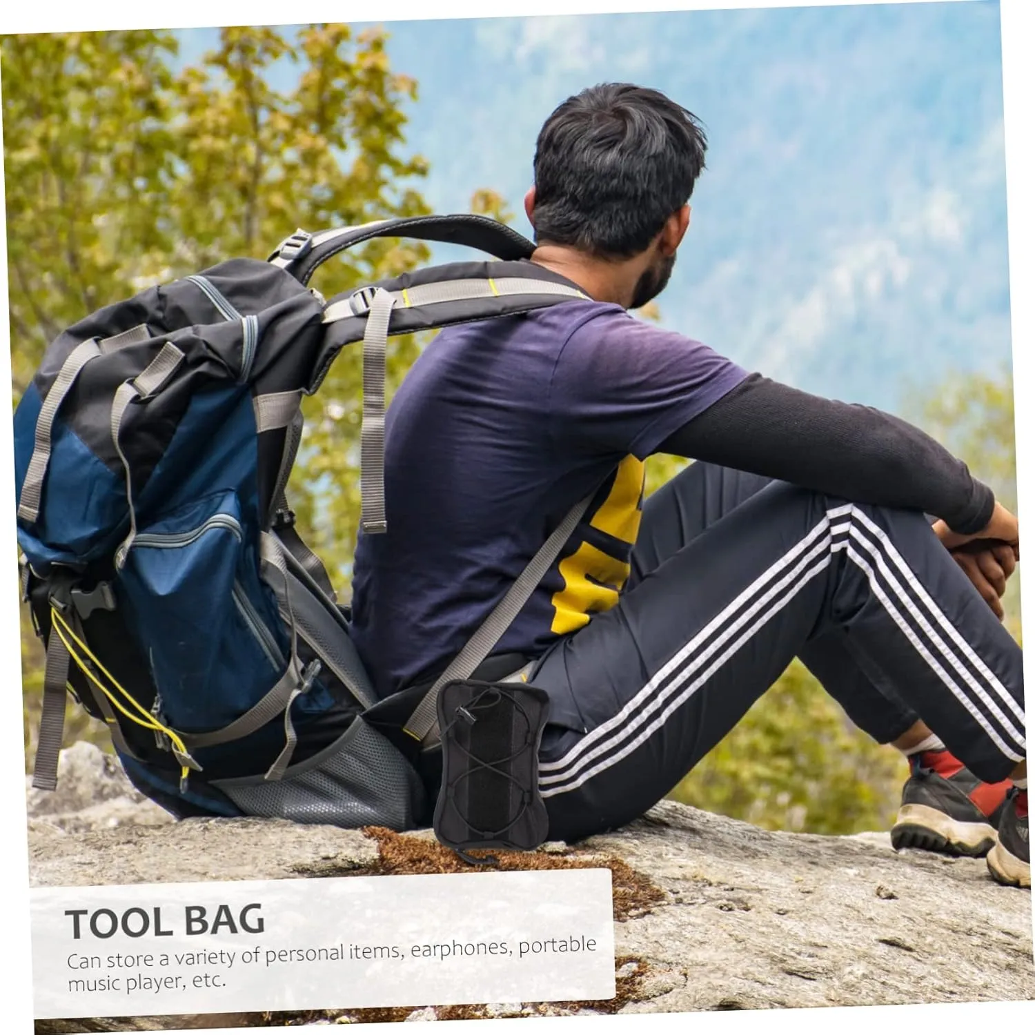 HANABASS Pcs Outdoor Storage Bag Waist Pouch Zipper Compact for Hiking Mountain Climbing Cycling for Sports Enthusiasts