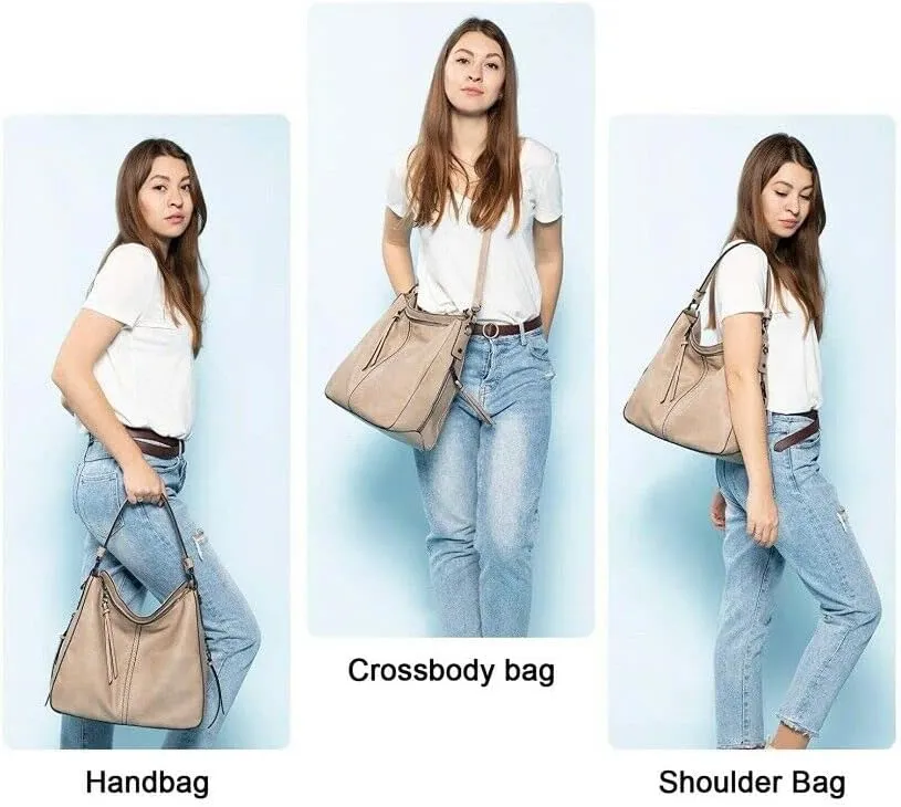 Handbags for Women Large Designer Ladies Hobo bag Bucket Purse Faux Leather