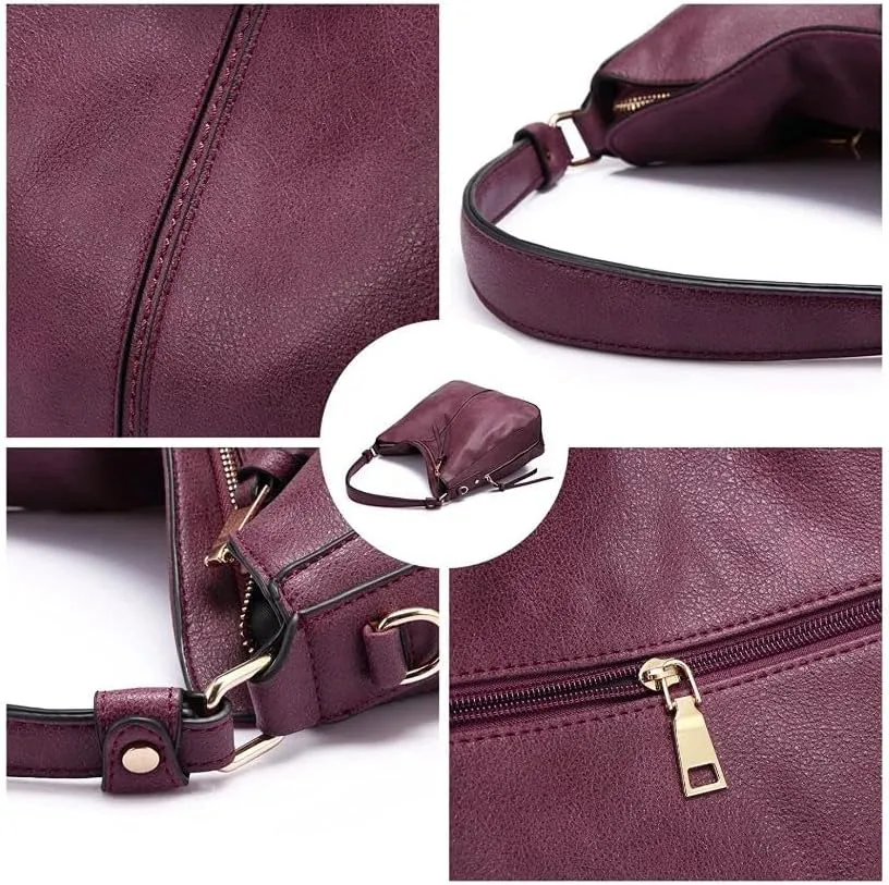 Handbags for Women Large Designer Ladies Hobo bag Bucket Purse Faux Leather