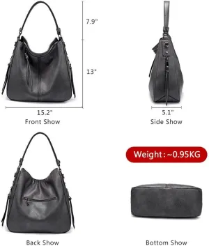 Handbags for Women Large Designer Ladies Hobo bag Bucket Purse Faux Leather