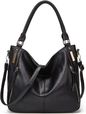 Handbags for Women Shoulder Tote Zipper Purse PU Leather Top-handle Satchel Bags With Tassle