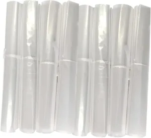 Happyyami 60Pcs Disposable Garment Covers for Dry Cleaning Plastic Clothing Bags Clothes Protector for Suits Coats and Dresses for Home and