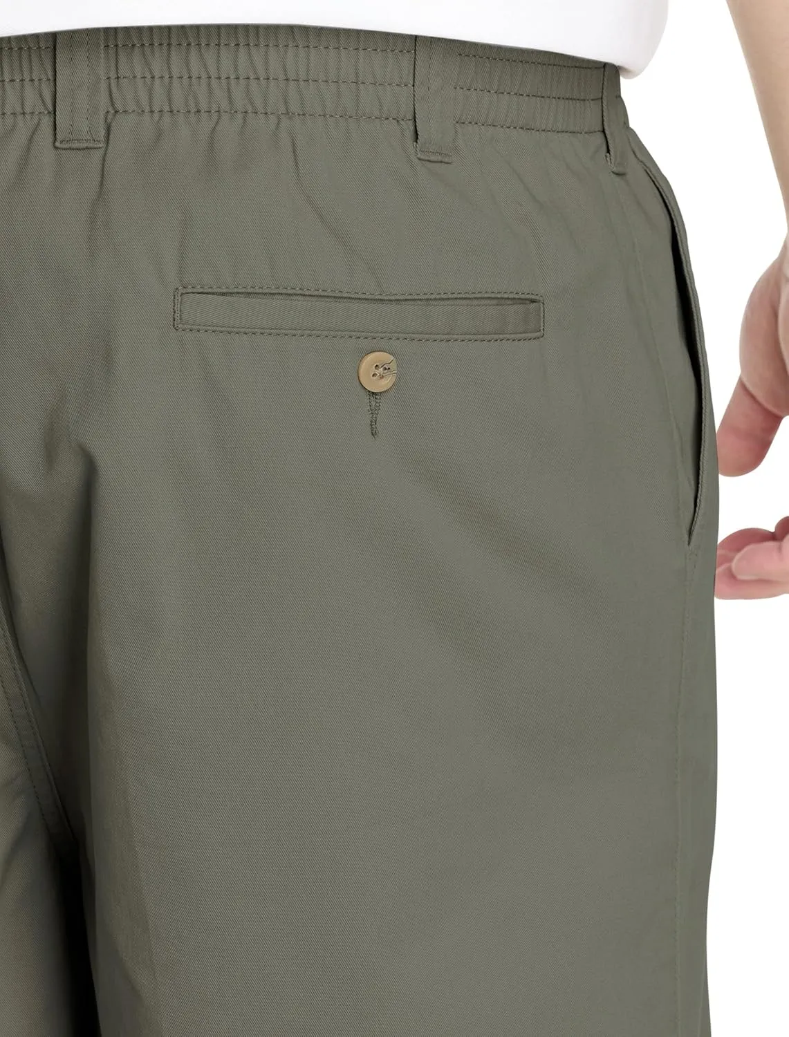 Harbor Bay by DXL Men's Big and Tall Elastic-Waist Cotton Shorts