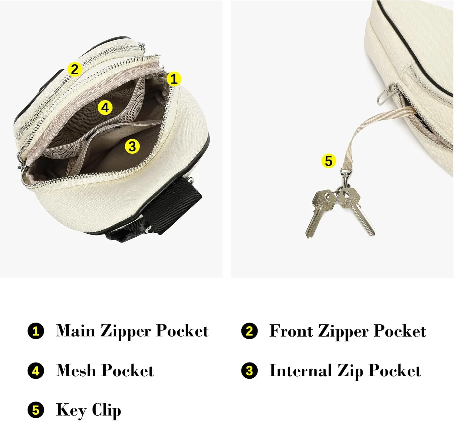 Haytijoe Crossbody Bags for Women Leather Sling Bag Anti-theft Cross Body Bag Travel Sling Purse Chest Bags Fanny Packs