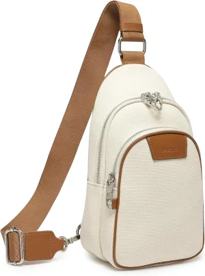 Haytijoe Crossbody Bags for Women Leather Sling Bag Anti-theft Cross Body Bag Travel Sling Purse Chest Bags Fanny Packs