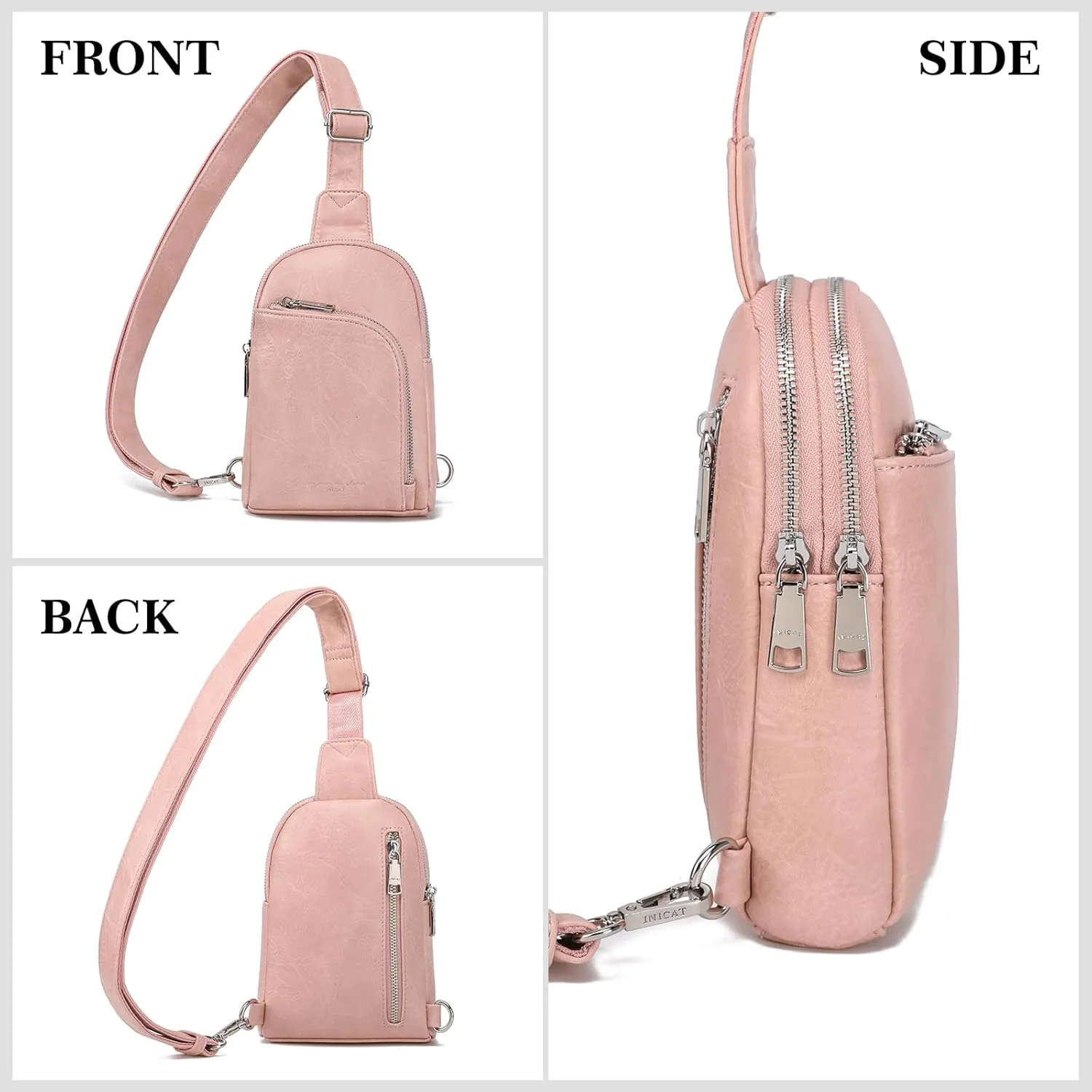 Haytijoe RFID Blocking Crossbody Bags for Women Travel Small Sling Bag Leather Cross Body Bag for Woman Fanny Packs Chest Bag