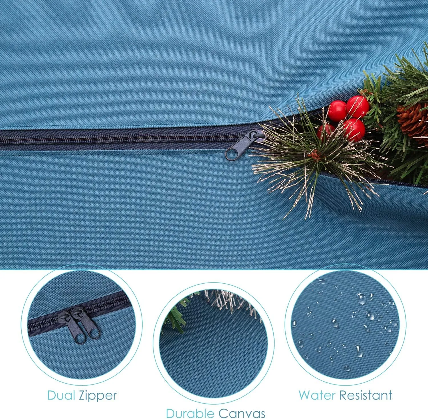 Hearth & Harbor Christmas Tree Storage Bag – Waterproof Christmas Tree Storage Box – Waterproof Christmas Tree Bag With Reinforced Handles & Dual Zipper – 600D Oxford – 7.5 ft. & 9 ft. – Pack of 2