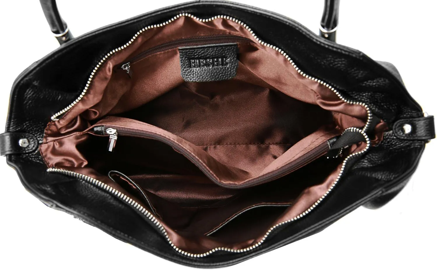 HESHE Leather Purses for Women Designer Handbags Hobo Crossbody Shoulder Bag Satchel Handbag Work Tote Bags