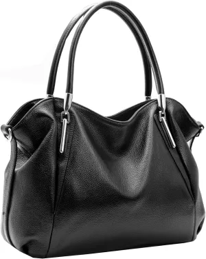 HESHE Leather Purses for Women Designer Handbags Hobo Crossbody Shoulder Bag Satchel Handbag Work Tote Bags