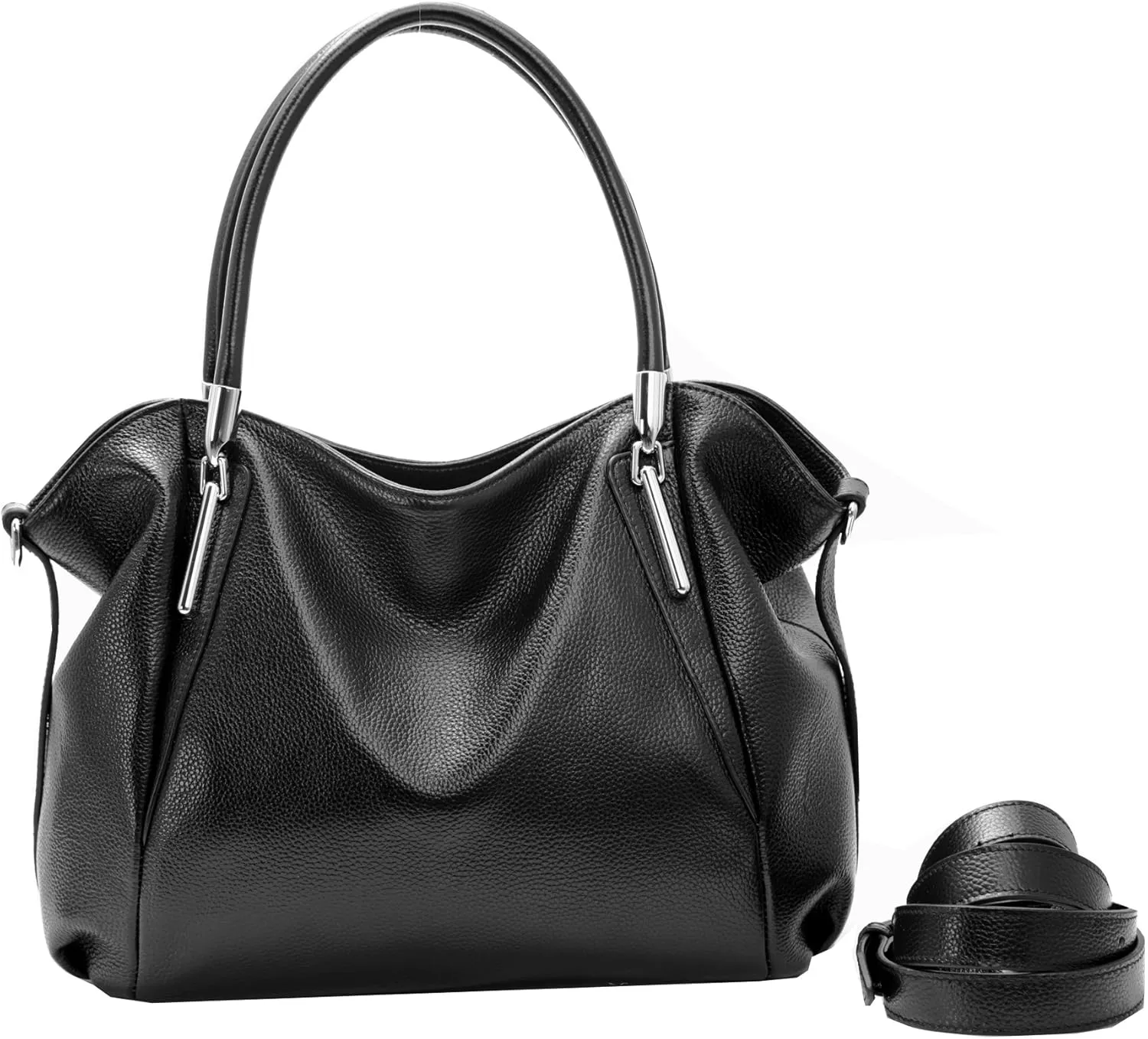 HESHE Leather Purses for Women Designer Handbags Hobo Crossbody Shoulder Bag Satchel Handbag Work Tote Bags