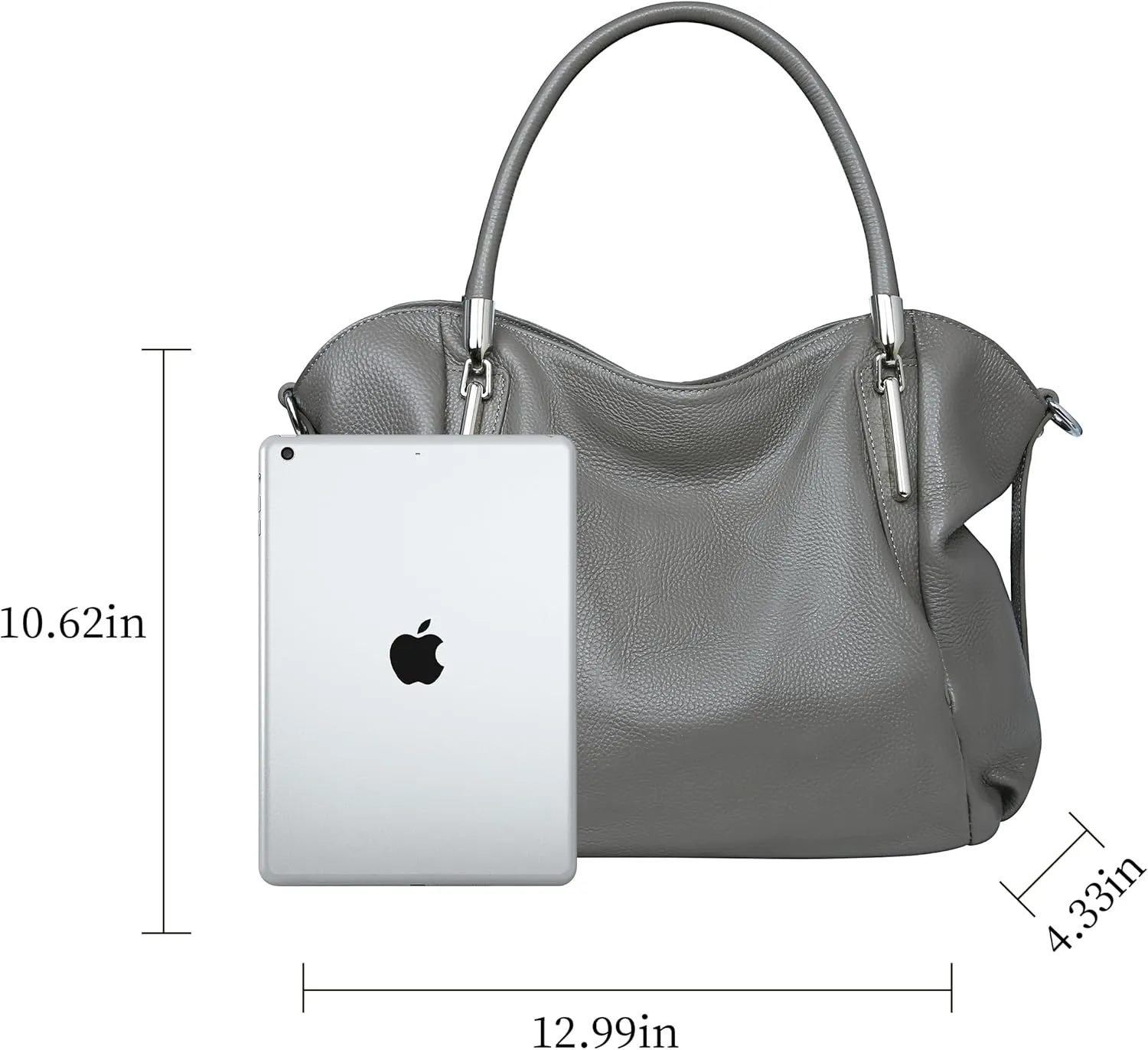 HESHE Leather Purses for Women Designer Handbags Hobo Crossbody Shoulder Bag Satchel Handbag Work Tote Bags