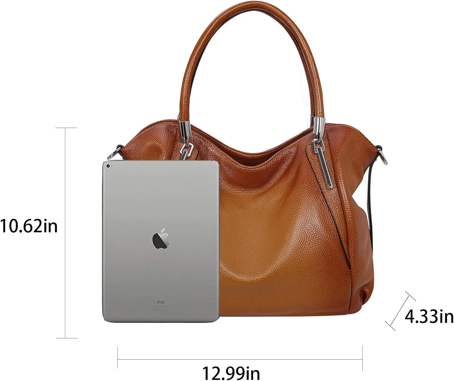 HESHE Leather Purses for Women Designer Handbags Hobo Crossbody Shoulder Bag Satchel Handbag Work Tote Bags