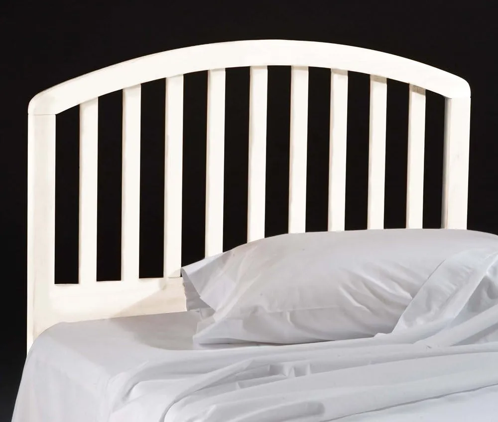Hillsdale Carolina Headboard with Bed Frame, Twin, White