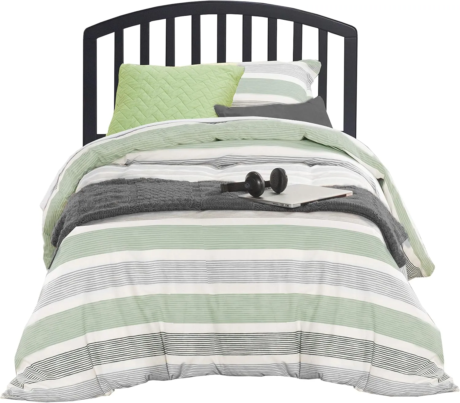 Hillsdale Furniture Carolina Headboard with Rails, Twin, Black