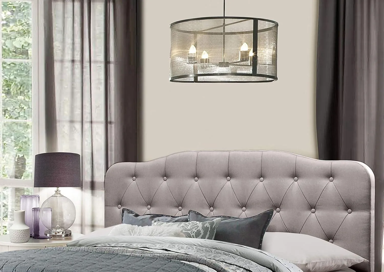 Hillsdale Furniture Nicole Headboard Without Frame Full/Queen Stone