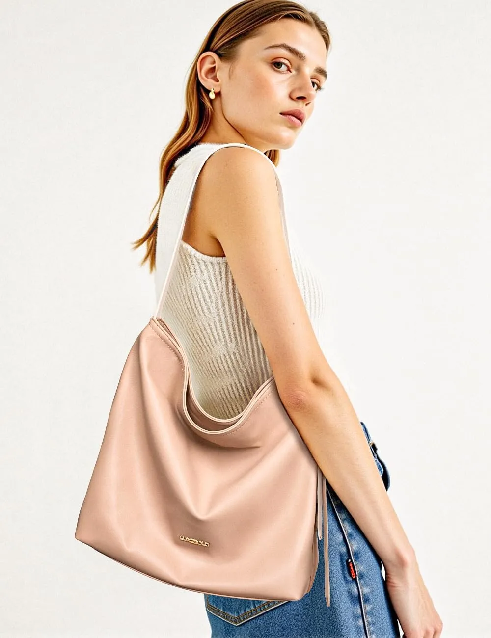 Hobo Bag for Women Shoulder Handbags with Phone Pocket Tote Purses