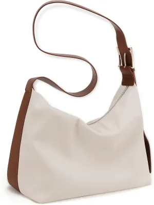 Hobo Bag for Women Vegan Leather Tote Bag for Women Slouchy Shoulder Handbag Purse Crossbody with Adjustable Strap
