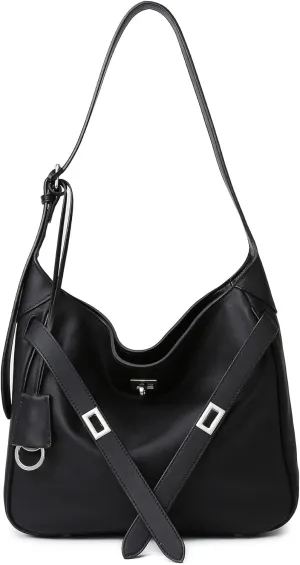 Hobo bag with Soft PU Leather,Shoulder & Crossbody Purse for Women,Slouchy Luxury Style