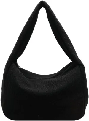 Hobo Bags for Women Fuzzy Bag Slouchy Bag Large Capacity Tote Bag Casual Trendy Bag Soft Shoulder Bag Commuter Tote