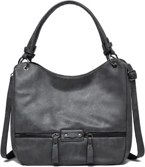 Hobo Bags for Women Large Top Handle Purse PU Leather Shoulder Bags-with Adjustable Strap
