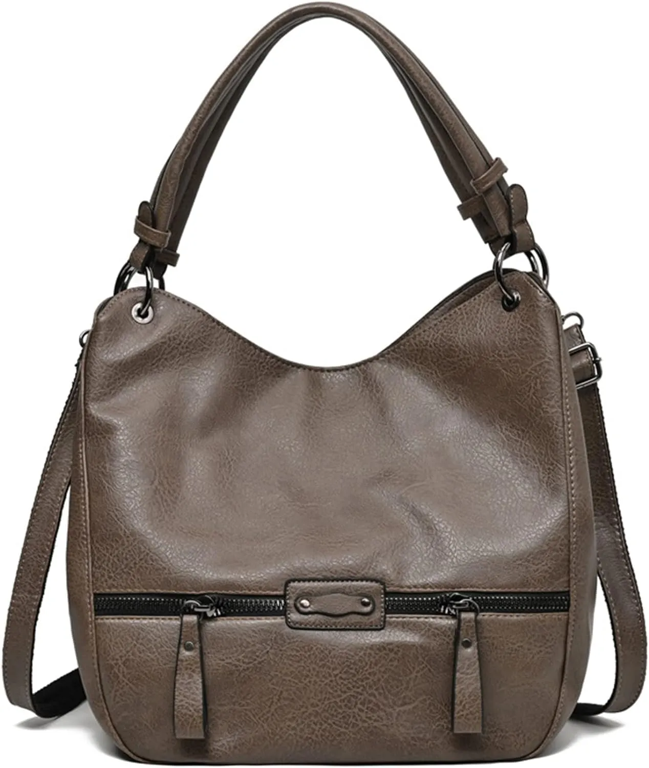 Hobo Bags for Women Large Top Handle Purse PU Leather Shoulder Bags-with Adjustable Strap