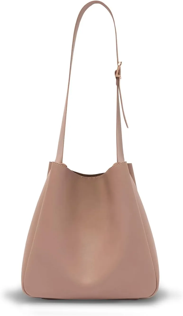 Hobo bags for Women - Slouchy Bags for Women - Soft Bucket Bags - Medium Shoulder Tote Purse Hanbag - Vegan PU Leather