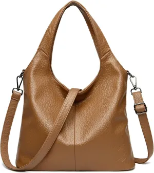 Hobo Bags for Women Soft PU Leather Designer Shoulder Purses Ladies Top Handle Handbag