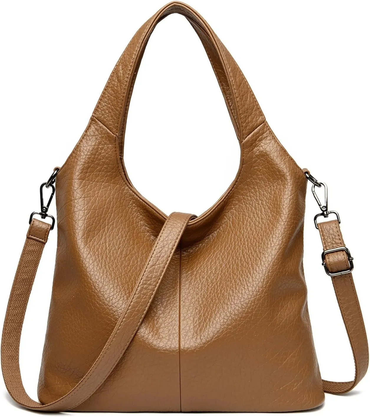 Hobo Bags for Women Soft PU Leather Designer Shoulder Purses Ladies Top Handle Handbag