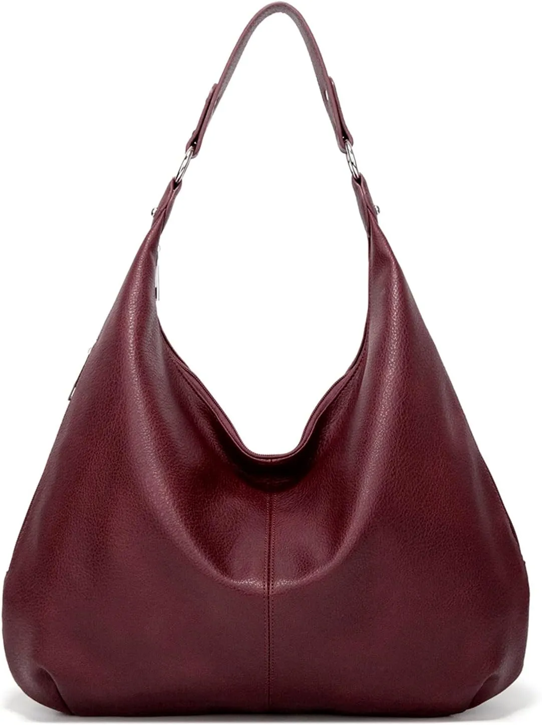 Hobo Bags for Women Soft PU Leather Slouchy Bag Shoulder Purse with Zipper