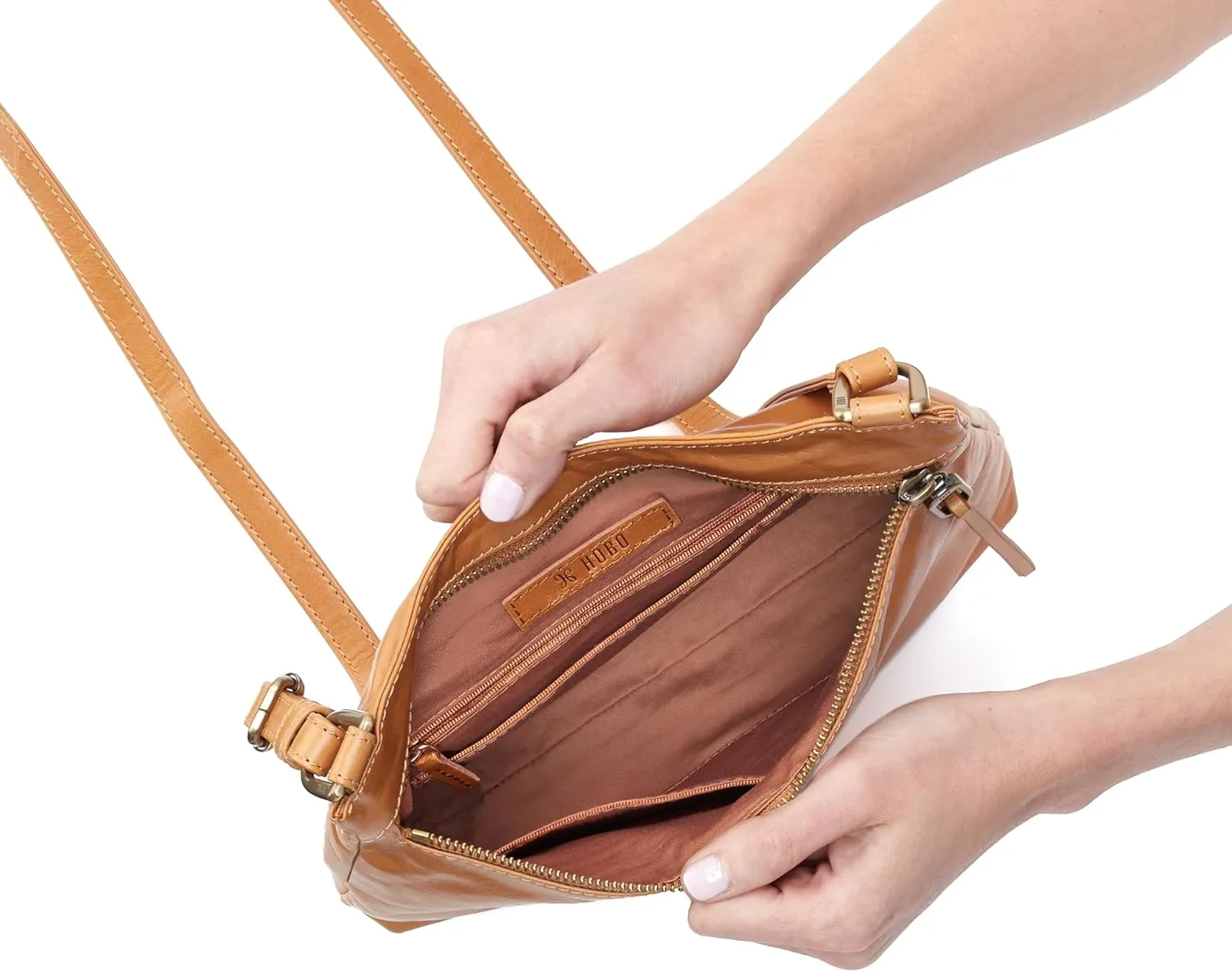 HOBO Cambel Leather Crossbody Bag for Women