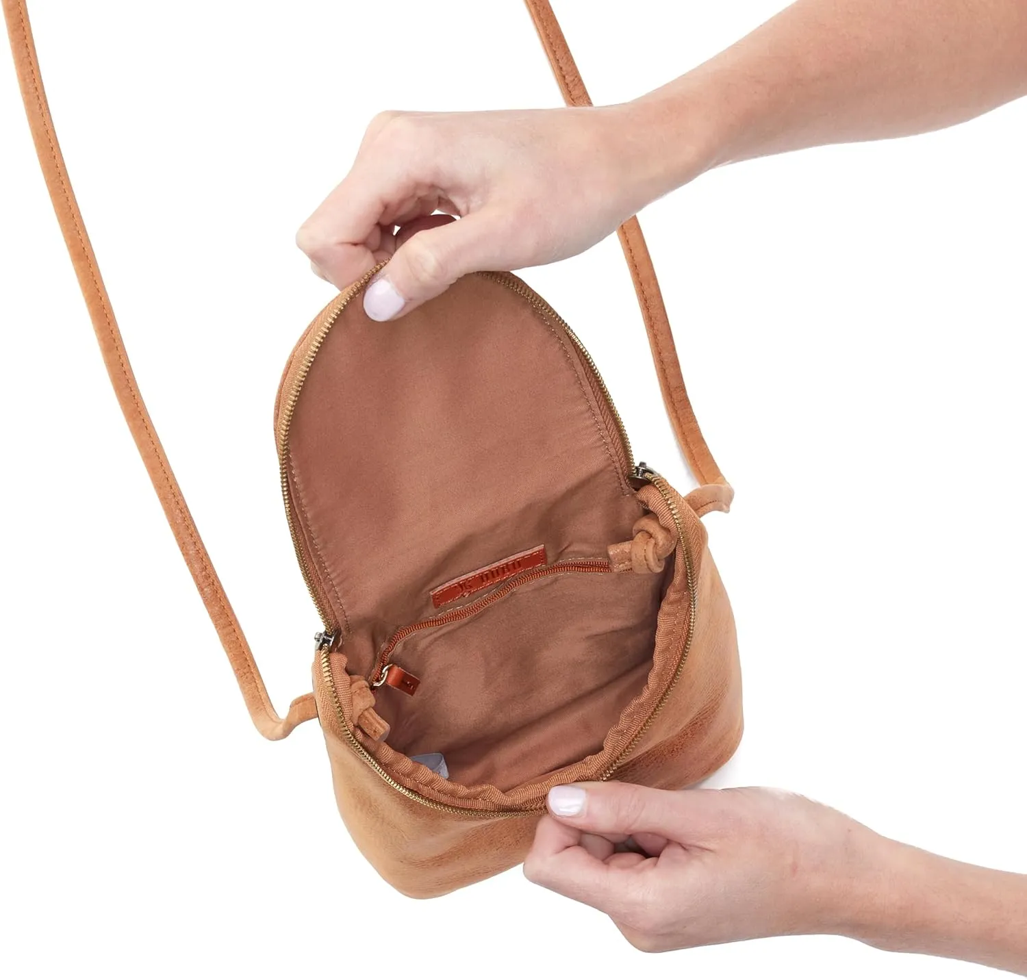 HOBO Fern Leather Crossbody Bag for Women, Purse With Adjustable Straps