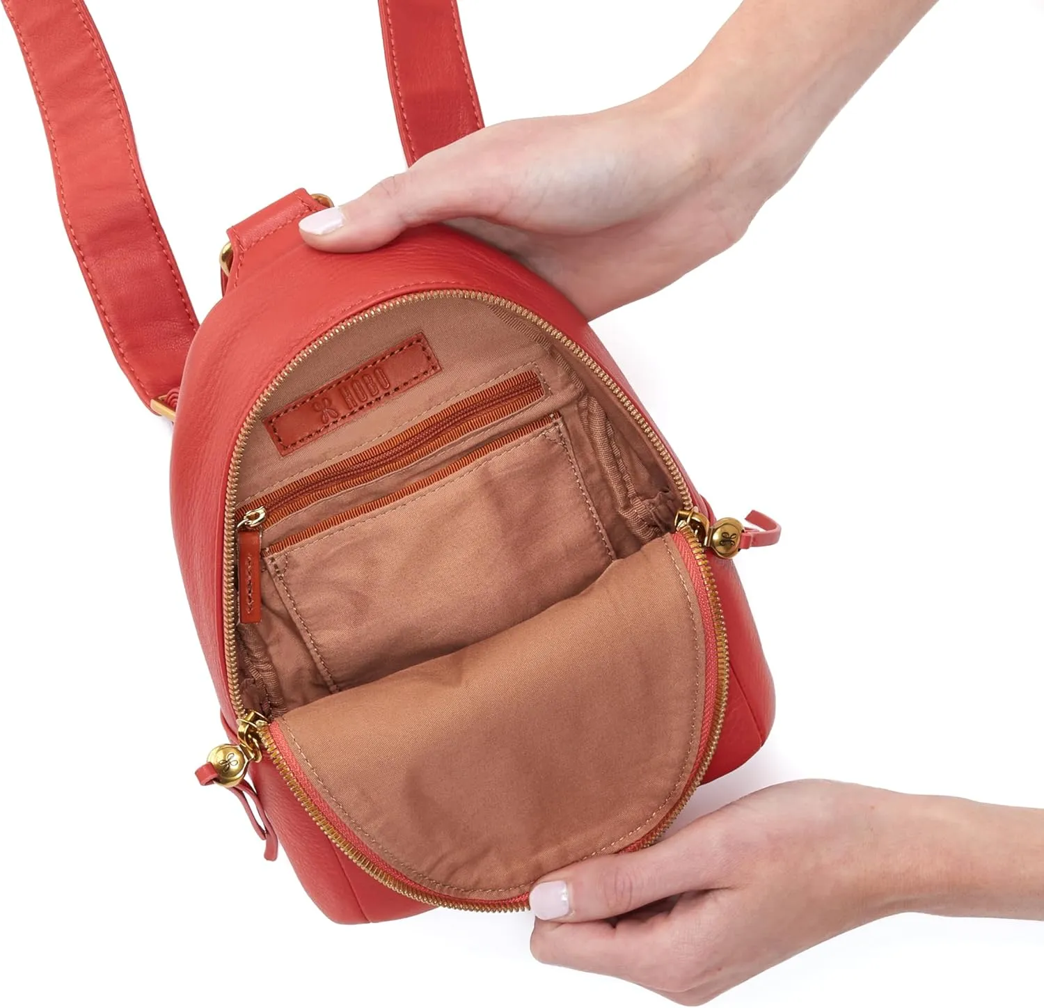 HOBO Fern Leather Sling Bag for Women, Convertible to Crossbody